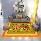 Tiger Rugs for Living Room，4x5ft, Modern Minimalist Style Orange Tiger Rug - Image 2