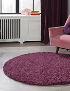 Unique Loom Solid Shag Collection Area Rug - Image 3
