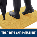 OLANLY Dog Door Mat for Muddy Paws 59x20, Absorbs Moisture and Dirt, Absorbent - Image 2