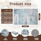 Abstract 8x10 Area Rug Washable Soft Large Non-Slip Carpet - Image 5