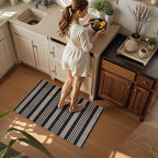 Lahome Striped Easy Jute Front Door Mat, 2x3 Washable Kitchen Rug Small Indoor - Image 6