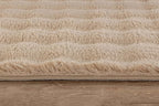 CAMILSON Modern Beige Non Slip Rug 4x6 Ultra Soft High Pile Area Rugs Non Skid - Image 7