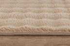 CAMILSON Modern Beige Non Slip Door Mat Rug 2x3 Ultra Soft High Pile Entryway - Image 7