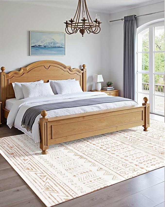 VEVOR 5 x 8 ft Area Rug Large Washable Rug Non-Slip and Tear-Resistant Soft - Image 4
