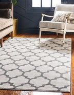 Rugs.com Lattice Collection Rug – 5' x 8' Beige Medium Rug Perfect by Rugscom