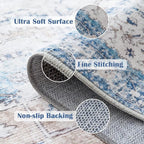 jinchan Kelda Runner Rug 3x8 Washable Rug Soft Hallway Runner Indoor Vintage - Image 3