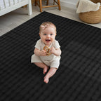 CAMILSON Modern Black Non Slip Rug 3x5 Ultra Soft High Pile Area Rugs Non Skid by CAMILSONIndoorOutdoorAreaRugs