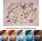 DUKINO 8x10 Area Rug, Floral Rugs - Image 9