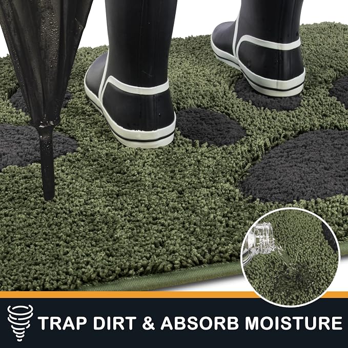 PURRUGS Dirt Trapping Door Mat 20" x 31.5", Non-Skid/Slip Machine Washable - Image 3