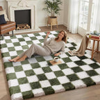 5x7 Area Rugs for Living Room Bedroom, Soft Fluffy Shaggy Bedside Rug, Indoor by NoiFamo