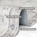jinchan Runner Rug 3x8 Washable Hallway Rug Vintage Indoor Thin Retro Floor - Image 3