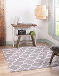 Rugs.com Lattice Collection Rug – 10 Ft Square Light Gray Medium-Pile Rug by Rugscom