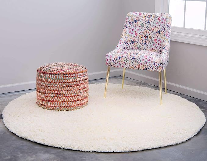 Unique Loom Solid Shag Collection Area Rug - Image 3
