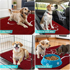 OLANLY Dog Door Mat for Muddy Paws 48x30, Paw Print Design, Absorbs Moisture - Image 7