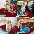 OLANLY Dog Door Mat for Muddy Paws 36x24, Paw Print Design, Absorbs Moisture - Image 7