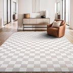 Beverly Rug Modern Geometric Area Rug 5x7 Low-High Pile Durable Soft Abstract - Image 4
