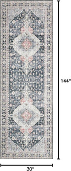 Loloi Skye Collection SKY-02 Charcoal/Multi 2'-6" x 12'-0" Runner Rug - Image 2