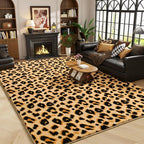 Amearea Soft Leopard Rugs for Bedroom Living Room, 4x6 Modern Cheetah Print - Image 6