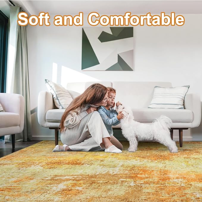 Washable Area Rugs for Living Room 9x12 - Image 3