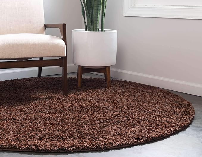 Unique Loom Solid Shag Collection Area Rug - Image 3