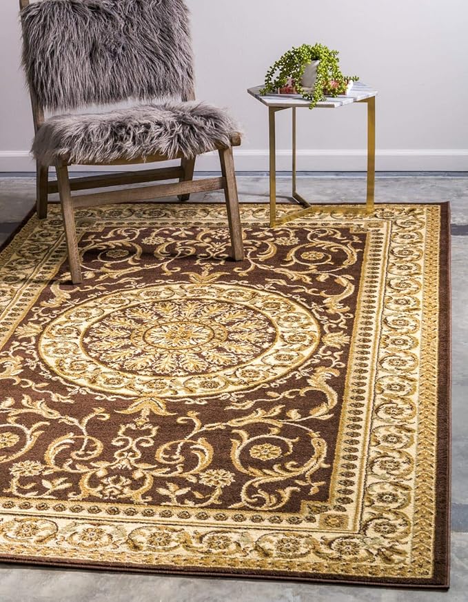 Unique Loom Versailles Collection Traditional Classic Medallion Floral Motif by UniqueLoom