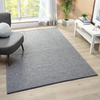LUXE WEAVERS Modern Farmhouse Gray 9x12 Washable Area Rug, Anti-Slip Diamond by LuxeWeavers
