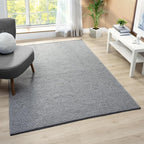 LUXE WEAVERS Modern Farmhouse Gray 5x7 Washable Area Rug, Anti-Slip Diamond by LuxeWeavers