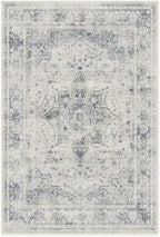 RUGGABLE Washable Vintage Area Rug – Sarrah Blue Quartz 6x9, Stain-Resistant - Image 3