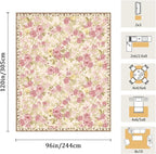 8x10 Machine Washable Area Rug for Living Room, Kids and Pets Friendly for - Image 2