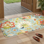 Lahome Collection Floral Runner Rug 2'x4' Non Slip Vintage Hallway Runner Rug - Image 5