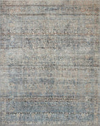 Loloi Amber Lewis Billie Collection BIL-05 Denim/Blush 2'-6" x 9'-6", 0.19" - Image 4