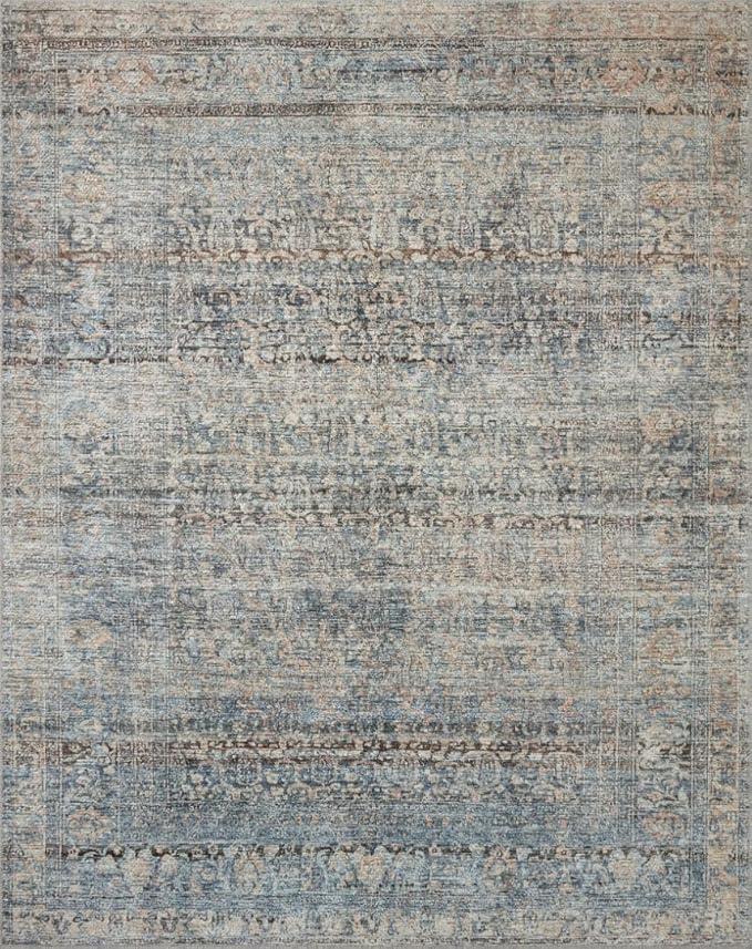 Loloi Amber Lewis Billie Collection BIL-05 Denim/Blush 2'-6" x 9'-6", 0.19" - Image 4
