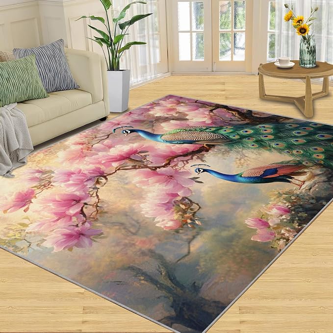 Peacock Magnolia Rug Small - Image 2