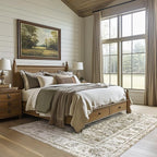 jinchan Fiora Vintage Floral 5x7 Area Rugs - Image 3