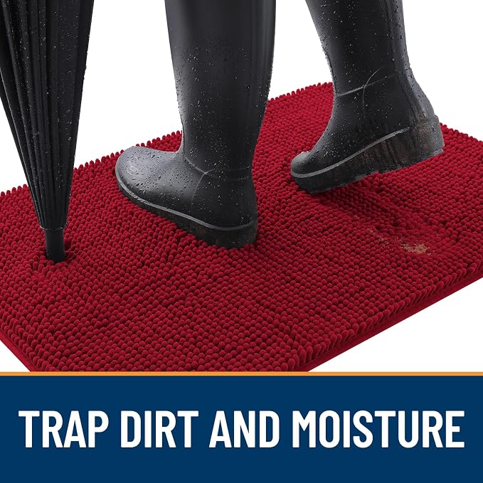 OLANLY Dog Door Mat for Muddy Paws 59x32, Absorbs Moisture and Dirt, Absorbent - Image 2