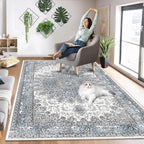 5’x7’ Area Rugs for Living Room Non Slip Washable Low Pile Area Rugs for - Image 3