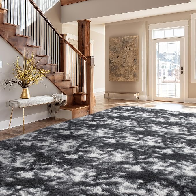Andency Area Rugs 9x12 for Living Room Home Decor, Large Shaggy Bedroom Carpet by Andency