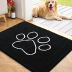 OLANLY Dog Door Mat for Muddy Paws 40x32, Paw Print Design, Absorbs Moisture by OLANLY