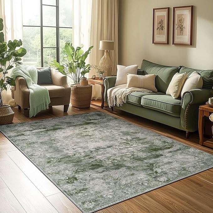 jinchan Green 4x6 Area Rugs by JINCHAN