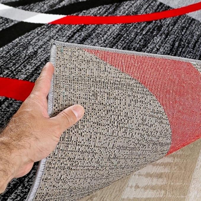 Persian-Rugs Luxe Weavers Victoria Collection 3895 Gray 7 ft x 10 ft Modern - Image 8