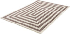 Abani Contemporary Beige & Ivory 7'9" x 10'2" Area Rug, Contrasting Geometric - Image 9