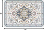Phantoscope Washable Area Rug 6'x9' Non-Slip, Vintage Boho Rugs - Image 2