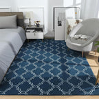 Amearea Fluffy Indoor Area Rug, Soft Trellis Moroccan Rugs - Image 5