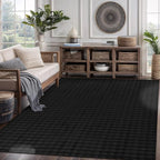 CAMILSON Modern Black Non Slip Rug 5x7 Ultra Soft High Pile Area Rugs Non Skid - Image 9