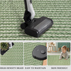 Braided Bathroom Runner Rug, Super Absorbent 24"x48" Non Slip Bath Mats - Image 6