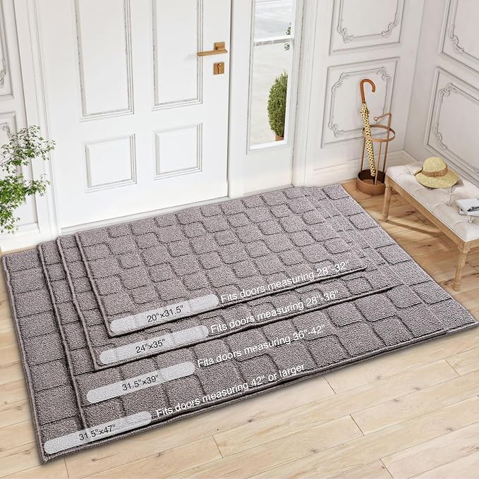 Front Door Mat Outside Entrance, Outdoor Indoor Door Mats - Image 2