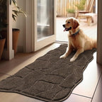 Large Dog Door Mat for Muddy Paws, 24x59 Absorbent Dirt Trapper Long Door Mat - Image 6