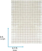 Livabliss x Our PNW Home Cascade Minimalist Grid Area Rug, Grid Ivory/Taupe - Image 2