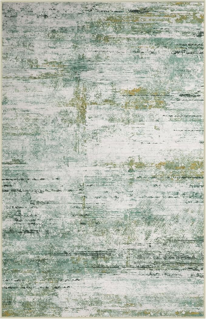 5x7 Abstract Area Rugs for Living Room, Modern Washable Indoor Rug for Bedroom - Image 4