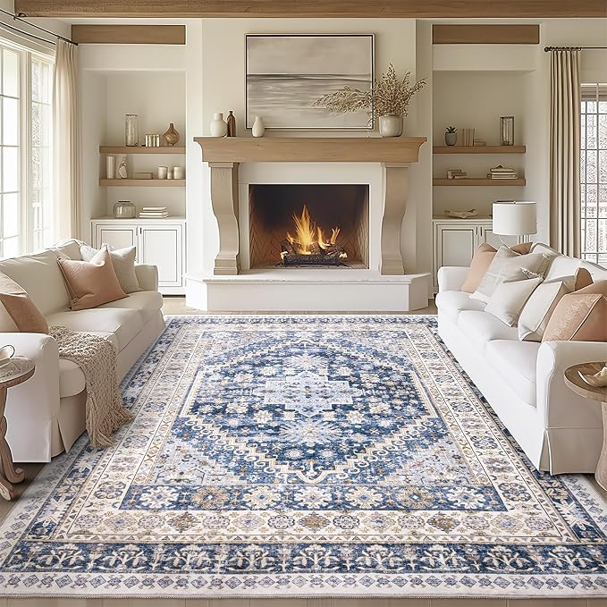 zesthome 7x9 Area Rug, Super Soft Washable Rugs by Zesthome